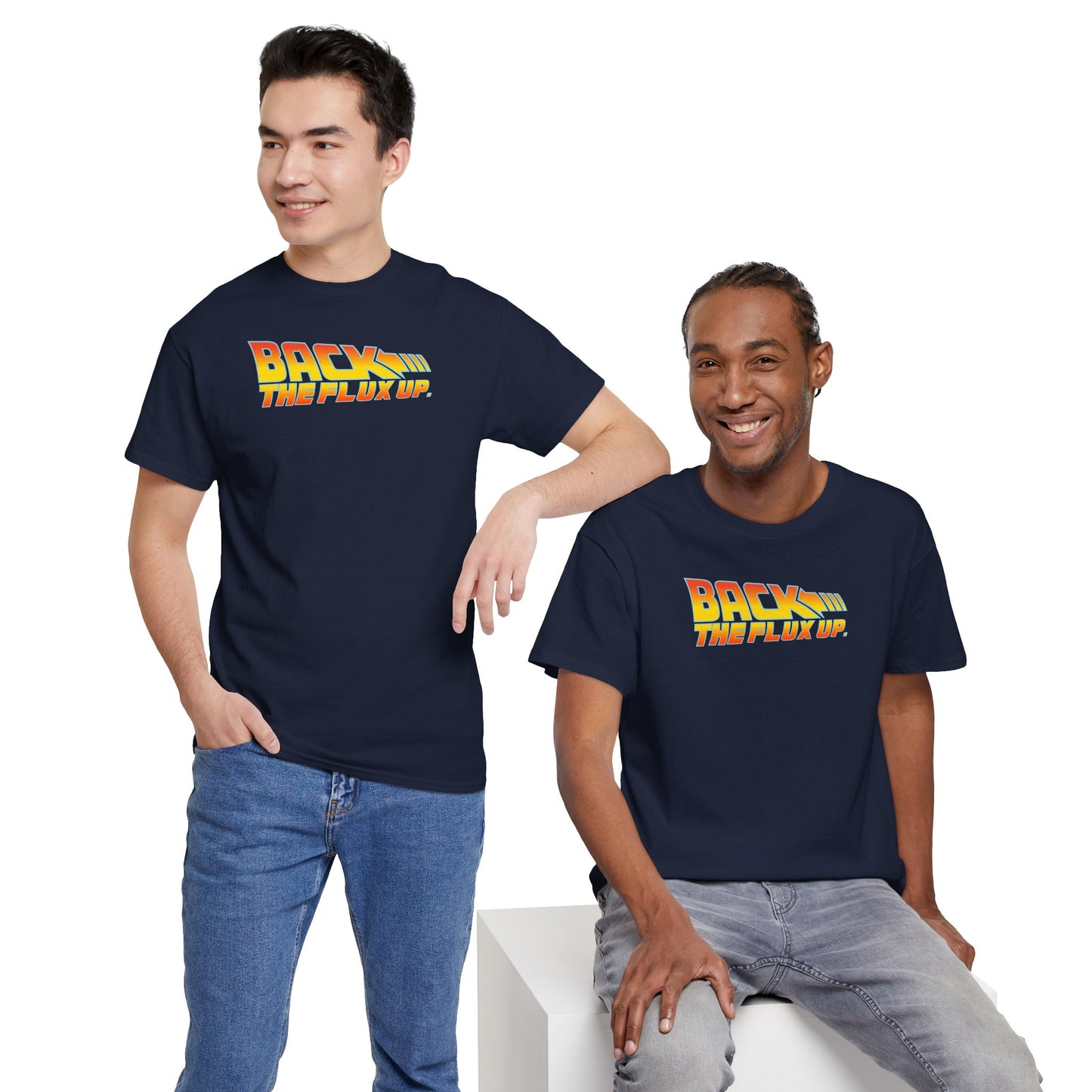BACK THE FLUX UP Unisex Heavy Cotton Tee