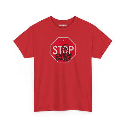 STOP chem trails Unisex Heavy Cotton Tee