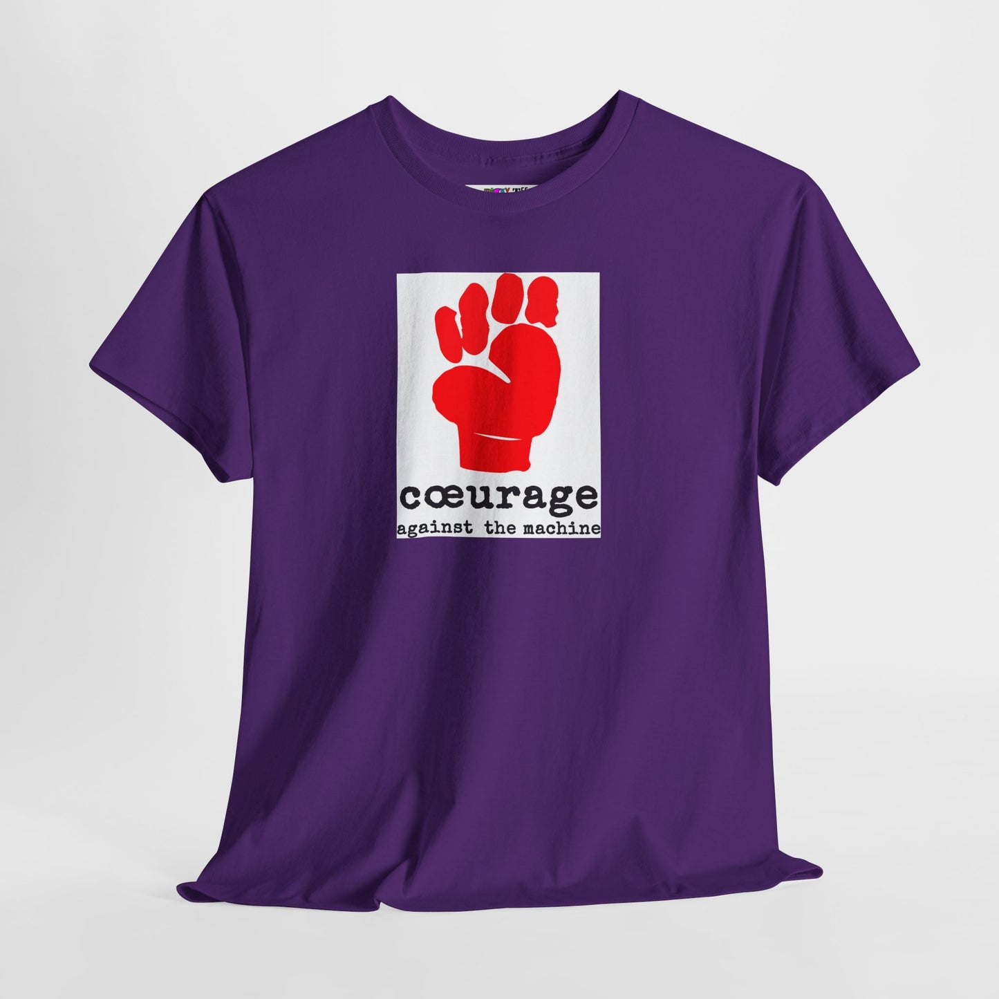 cœurage against the machine Unisex Heavy Cotton Tee