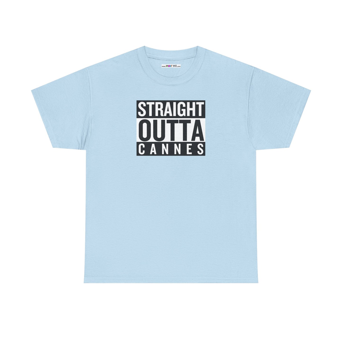 STRAIGHT OUTTA CANNES Unisex Heavy Cotton Tee