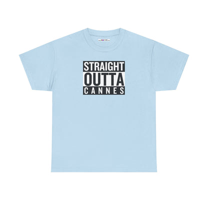 STRAIGHT OUTTA CANNES Unisex Heavy Cotton Tee