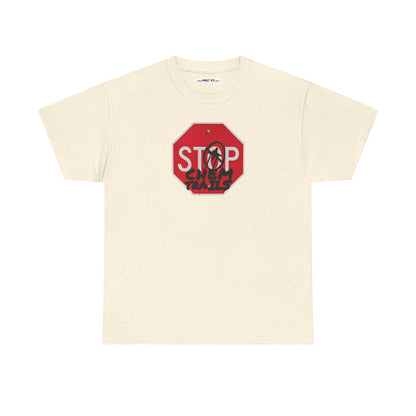 STOP chem trails Unisex Heavy Cotton Tee