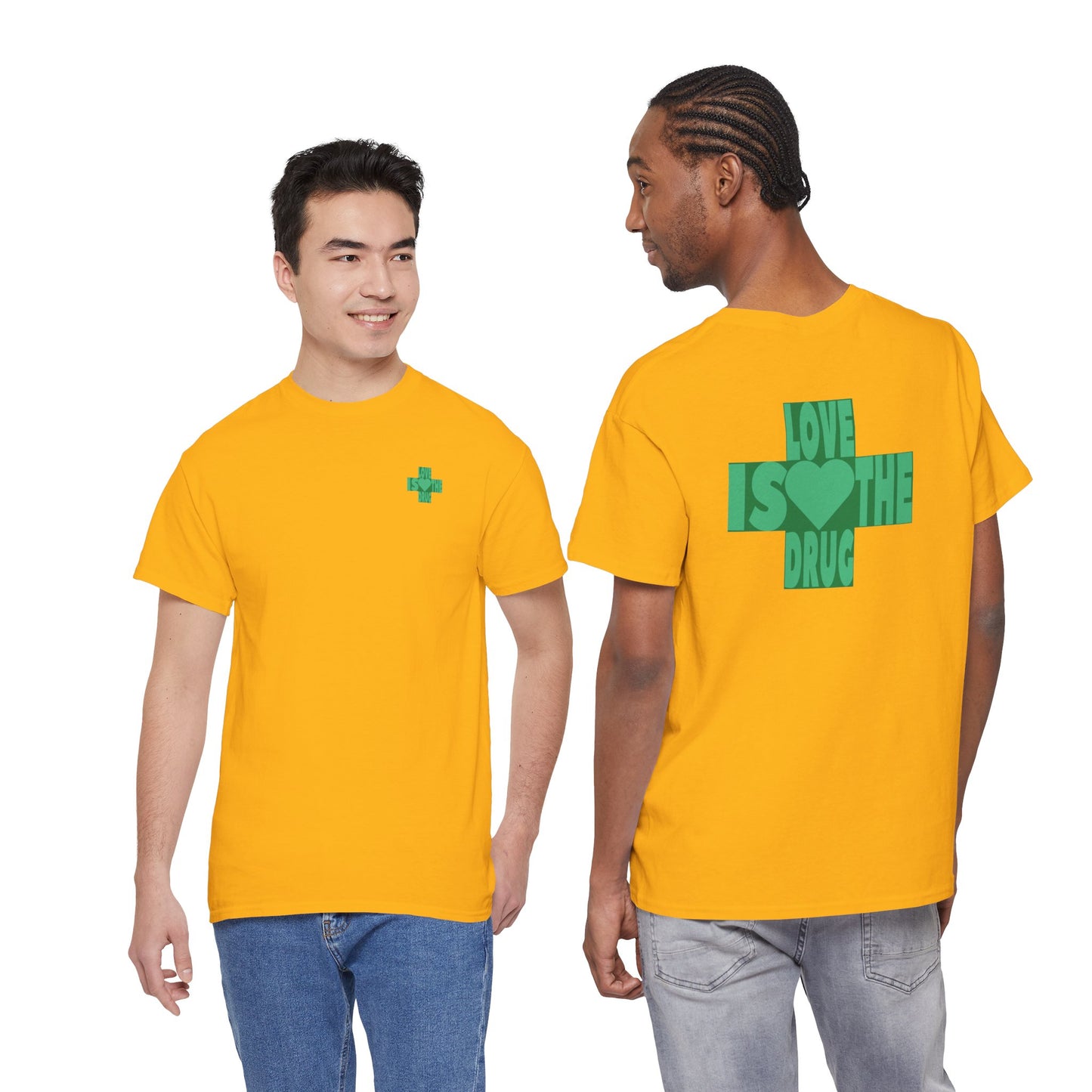 LOVE IS THE DRUG Unisex Heavy Cotton Tee