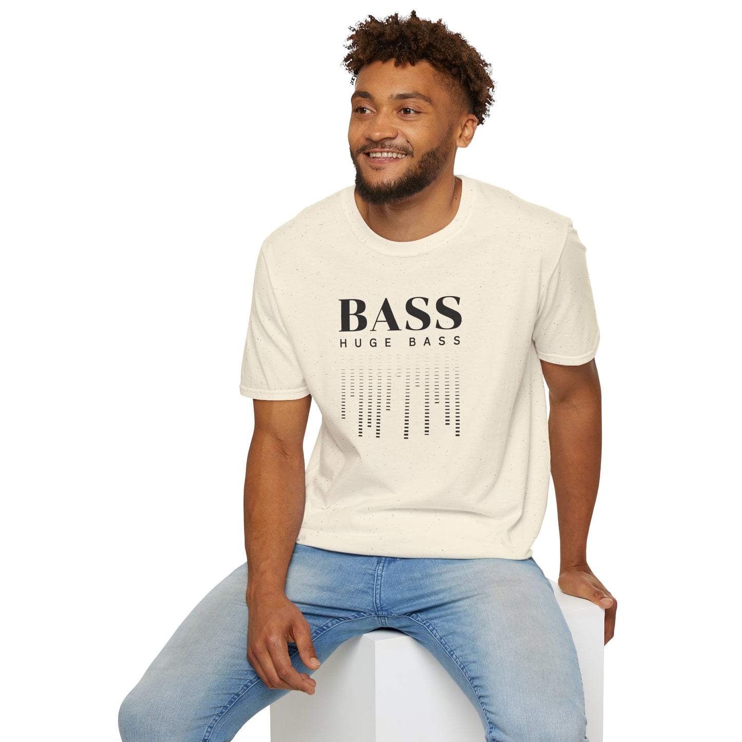 BASS HUGE BASS Unisex Softstyle 100% Cotton T-Shirt