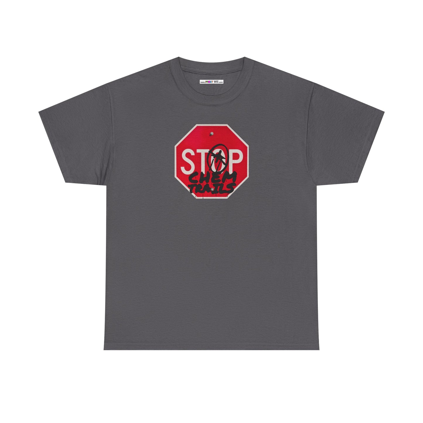 STOP chem trails Unisex Heavy Cotton Tee
