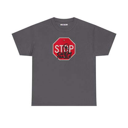 STOP chem trails Unisex Heavy Cotton Tee