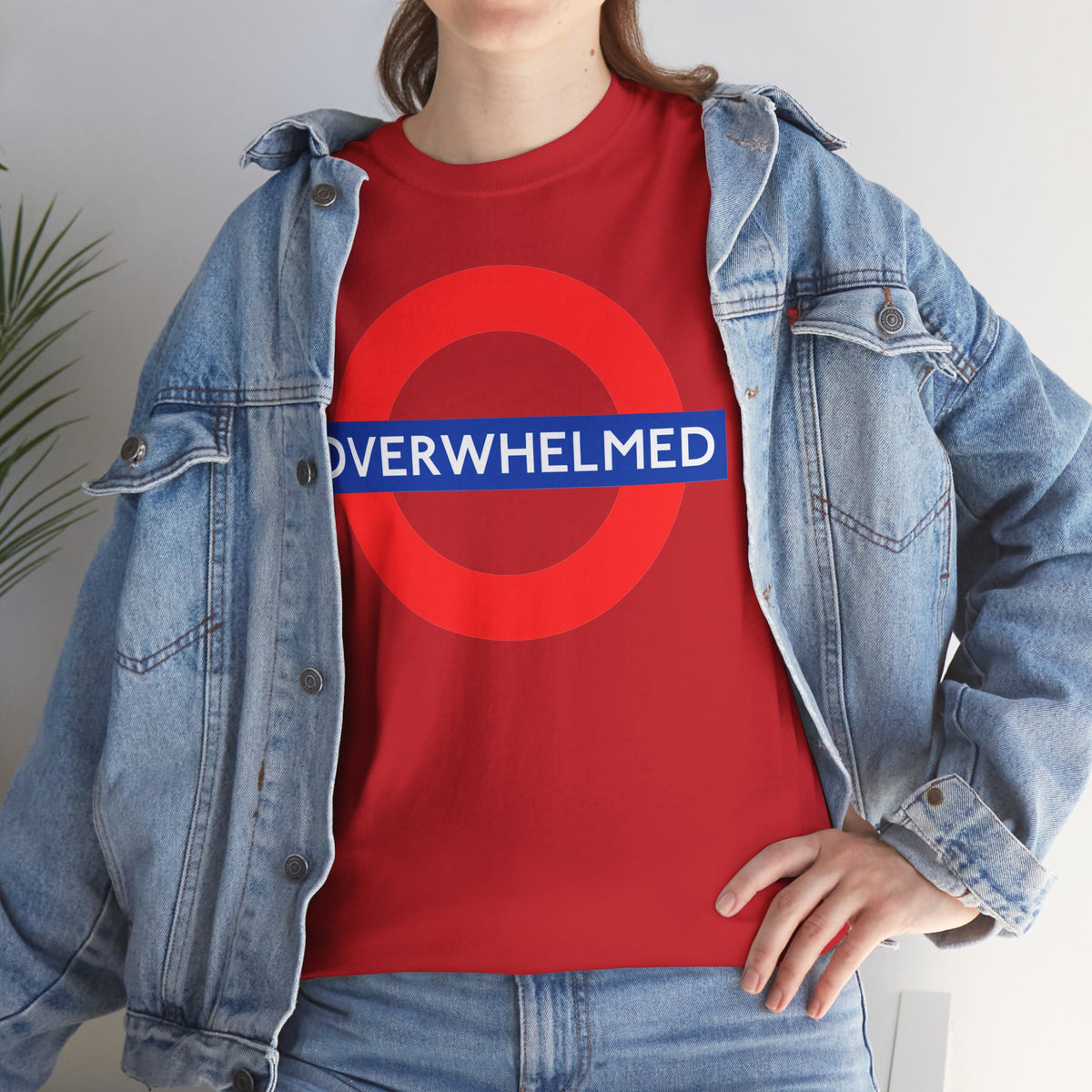 OVERWHELMED Unisex Heavy Cotton Tee