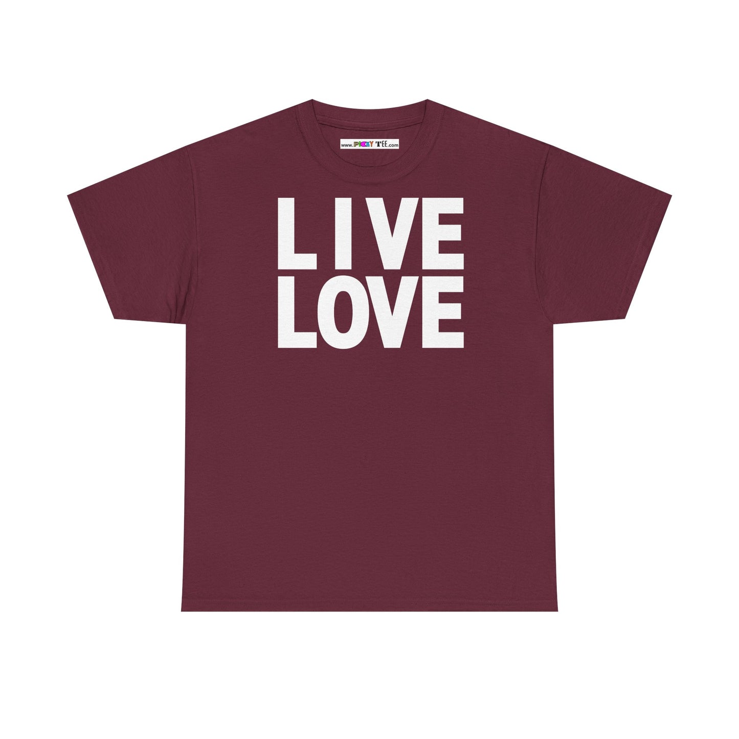 LIVE LOVE Unisex Heavy Cotton Tee
