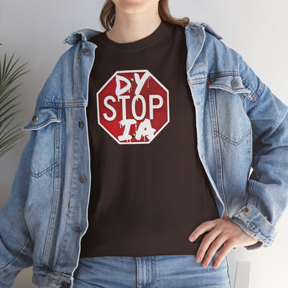 STOP DYSTOPIA Unisex Heavy Cotton Tee