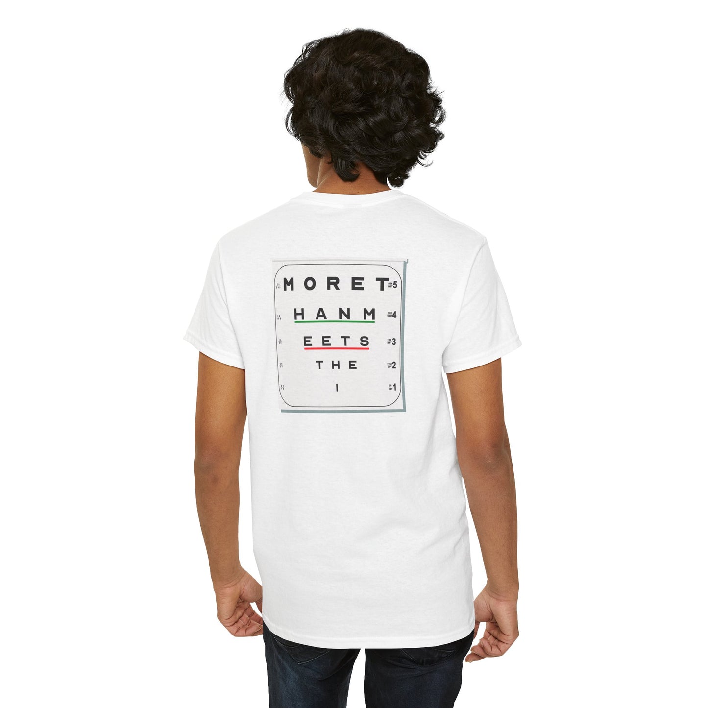 MORE THAN MEETS THE I TEST Unisex Heavy Cotton Tee