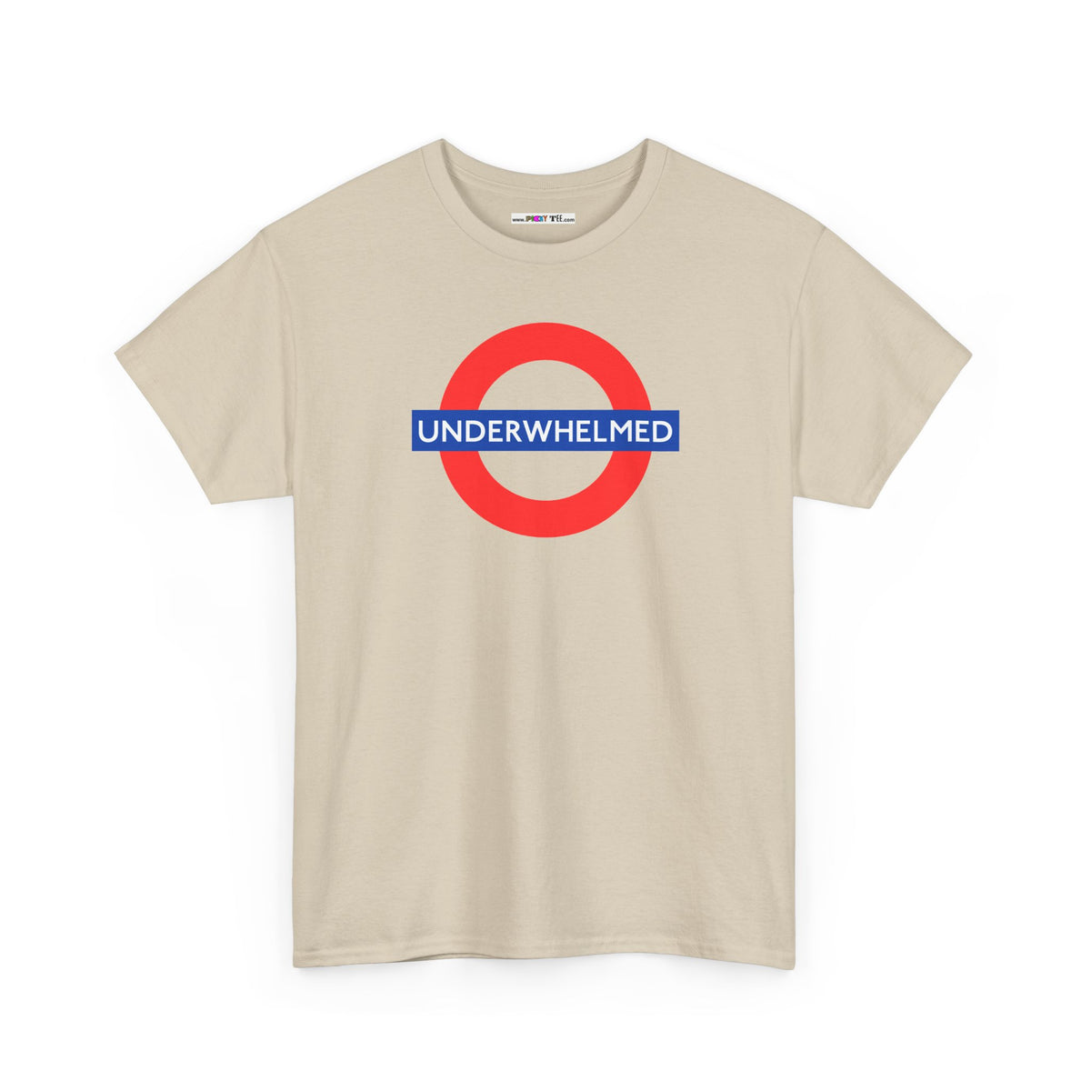 UNDERWHELMED Unisex Heavy Cotton Tee