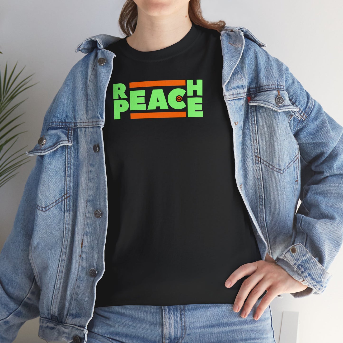 REACH PEACE Unisex Heavy Cotton Tee