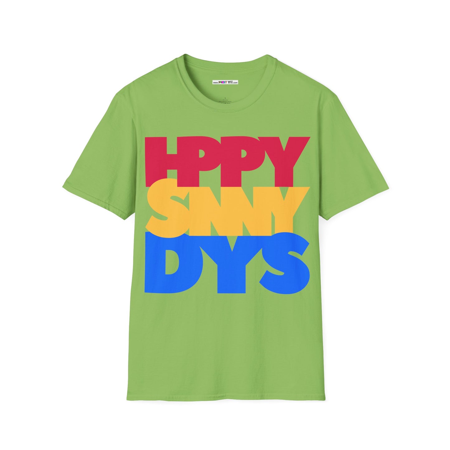 HPPY SNNY DYS Unisex Softstyle 100% Cotton T-Shirt