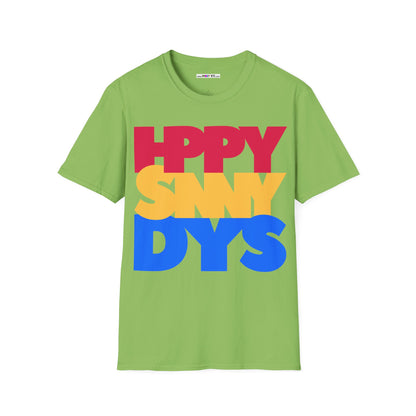 HPPY SNNY DYS Unisex Softstyle 100% Cotton T-Shirt