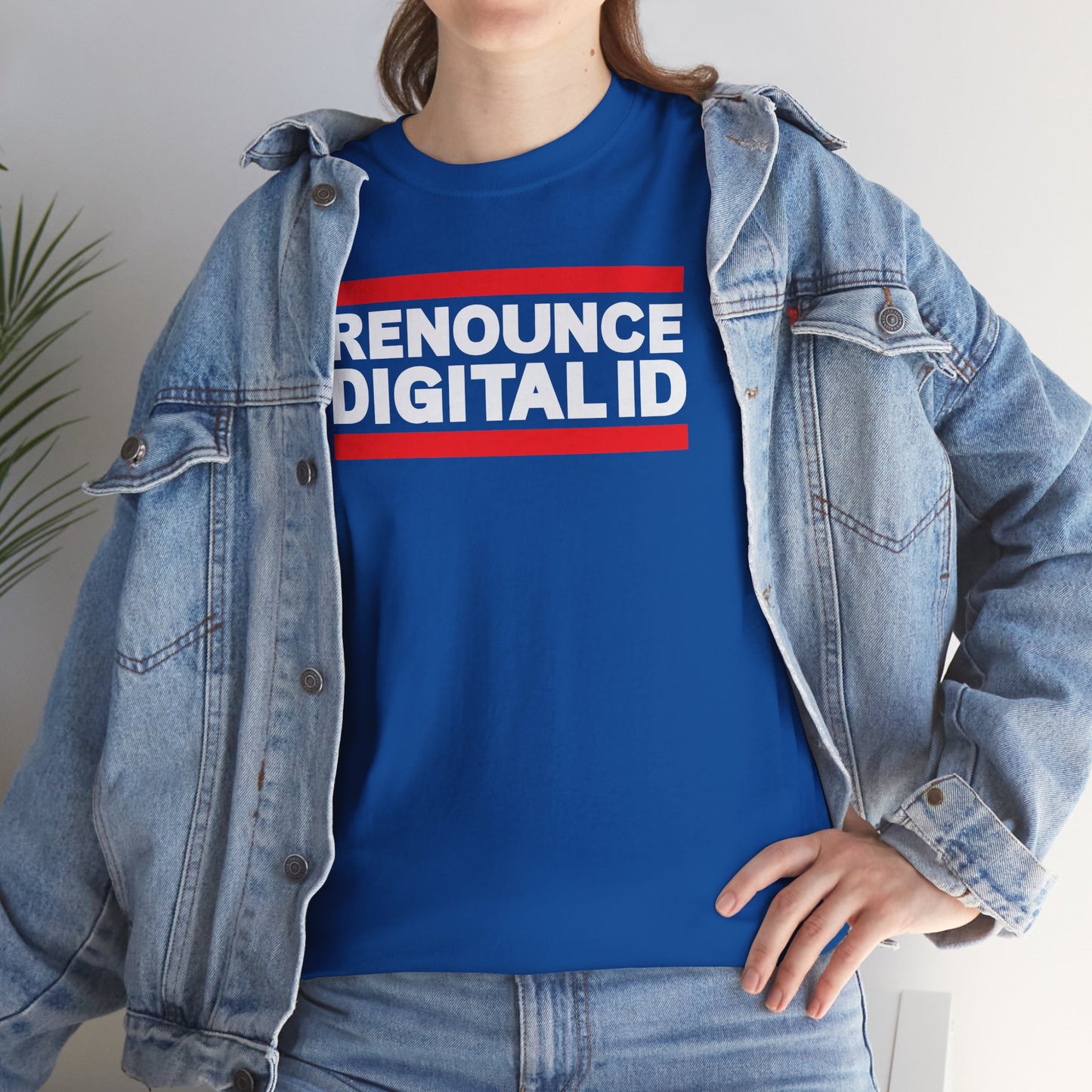 RENOUNCE DIGITAL ID Unisex Heavy Cotton Tee