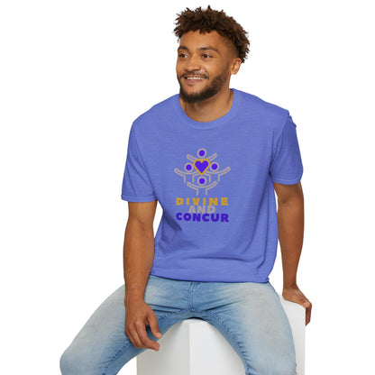 DIVINE AND CONCUR Unisex Softstyle 100% Cotton T-Shirt