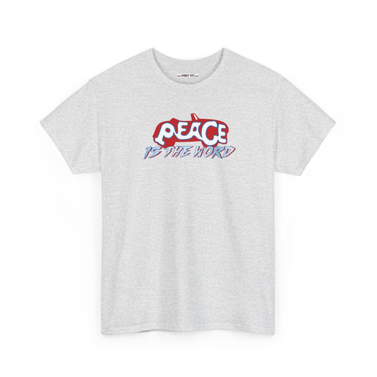 PEACE IS THE WORD Unisex Heavy Cotton Tee