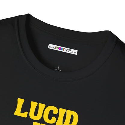 LUCID IN DISGUISE WITH DA MINDS Unisex Softstyle 100% Cotton T-Shirt