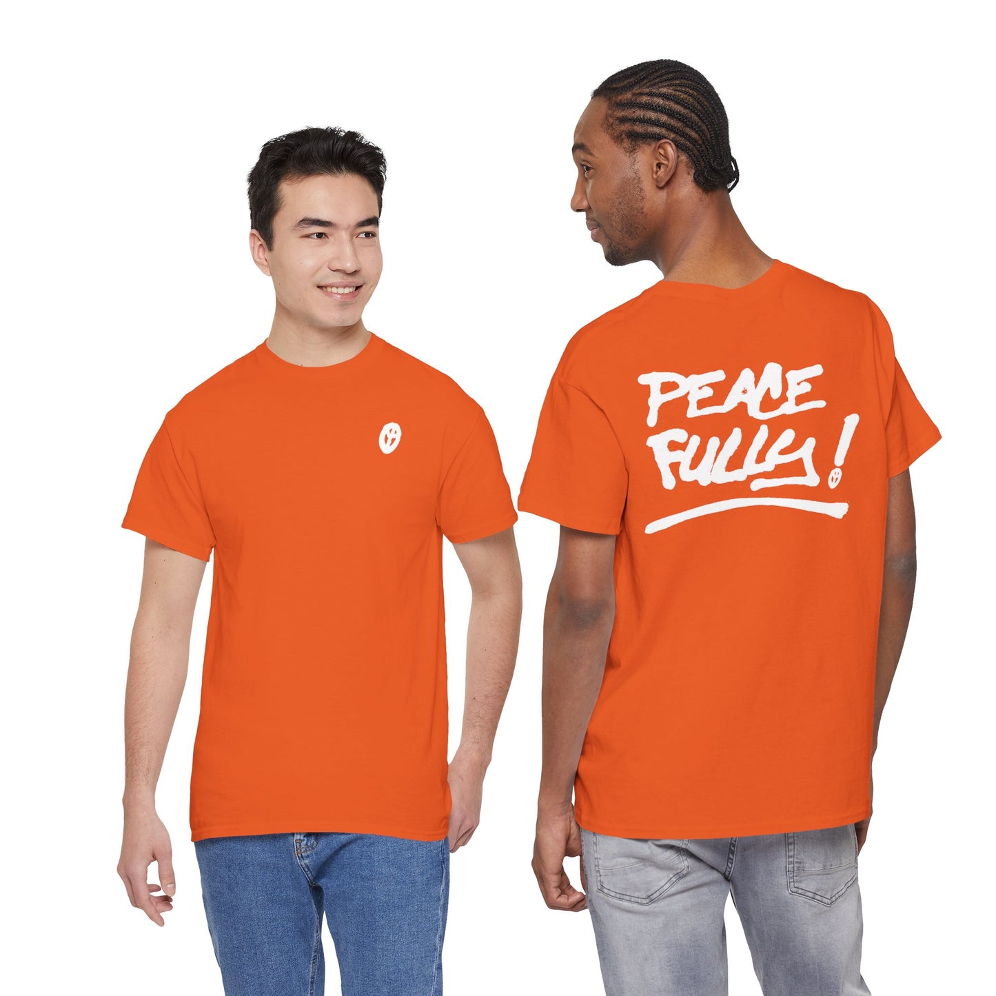 PEACEFULLY! Unisex Heavy Cotton Tee