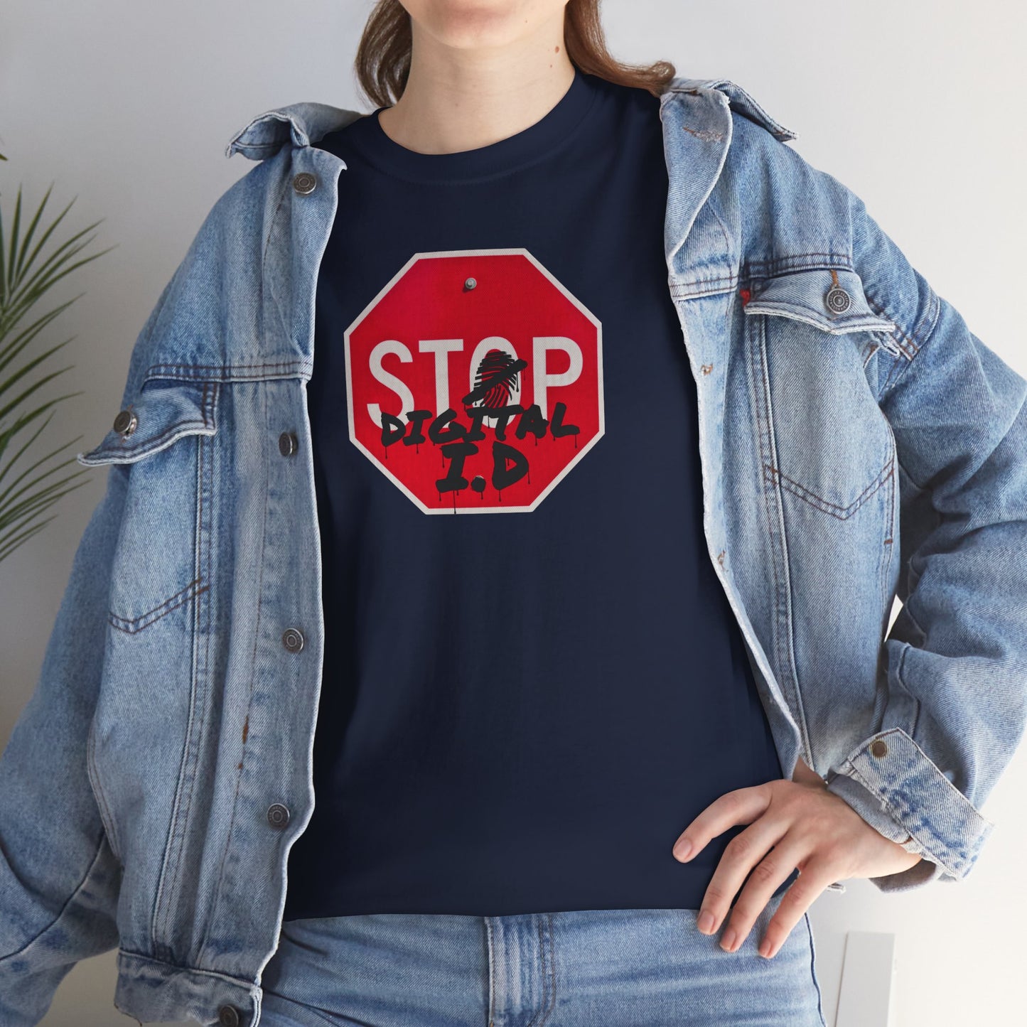 STOP digital i.d Unisex Heavy Cotton Tee