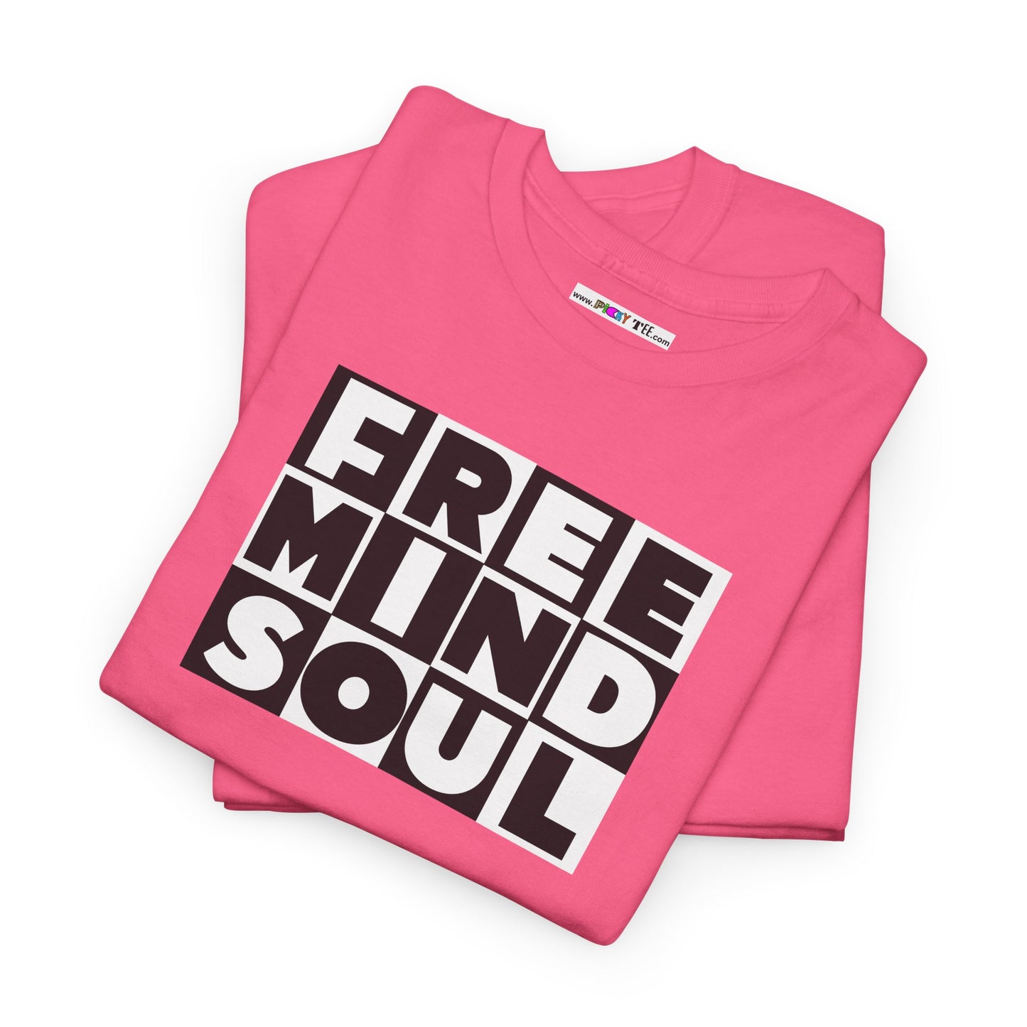 FREE MIND SOUL Unisex Heavy Cotton Tee