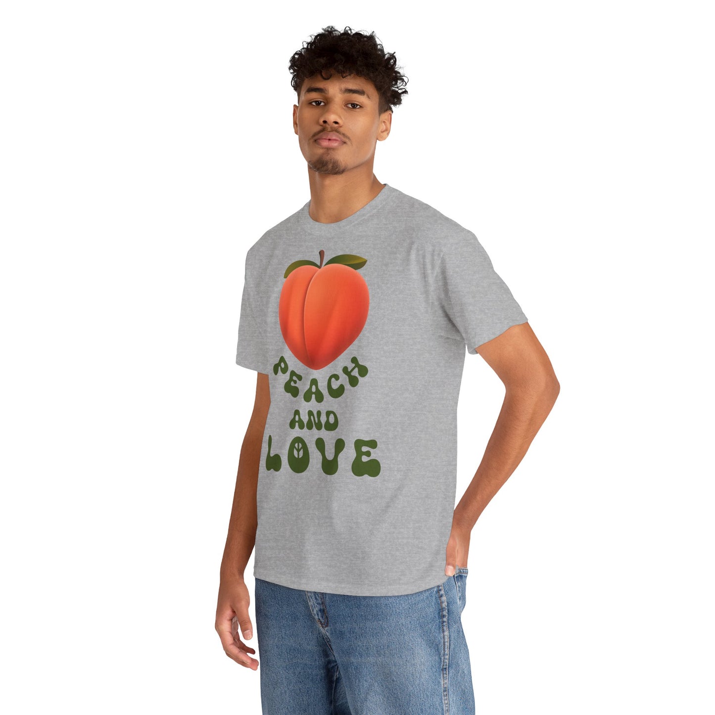 PEACH AND LOVE Unisex Heavy Cotton Tee