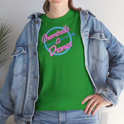 Chemtrails & Drones Unisex Heavy Cotton Tee