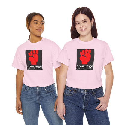 cœurage against the machine Unisex Heavy Cotton Tee