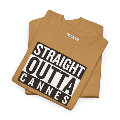 STRAIGHT OUTTA CANNES Unisex Heavy Cotton Tee