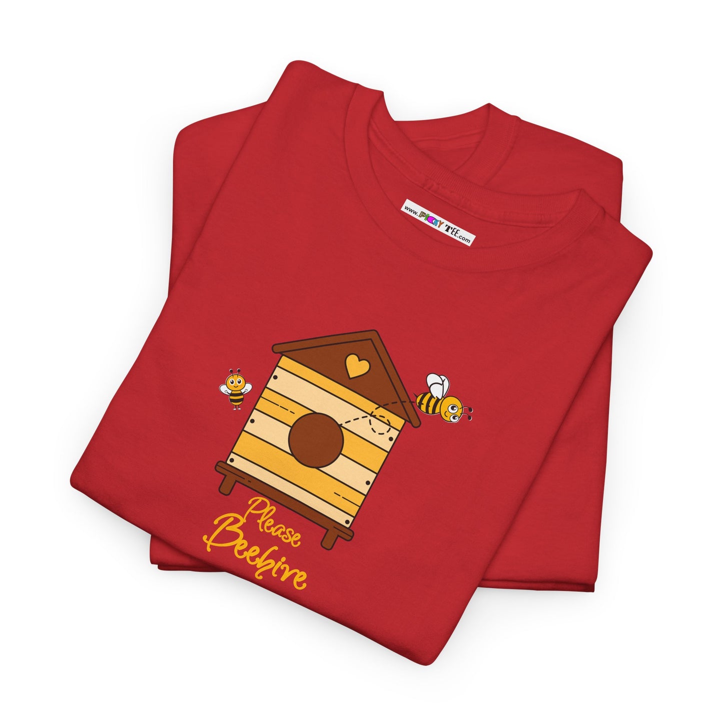 Please Beehive Unisex Heavy Cotton Tee
