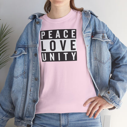 PEACELOVEUNITY Unisex Heavy Cotton Tee