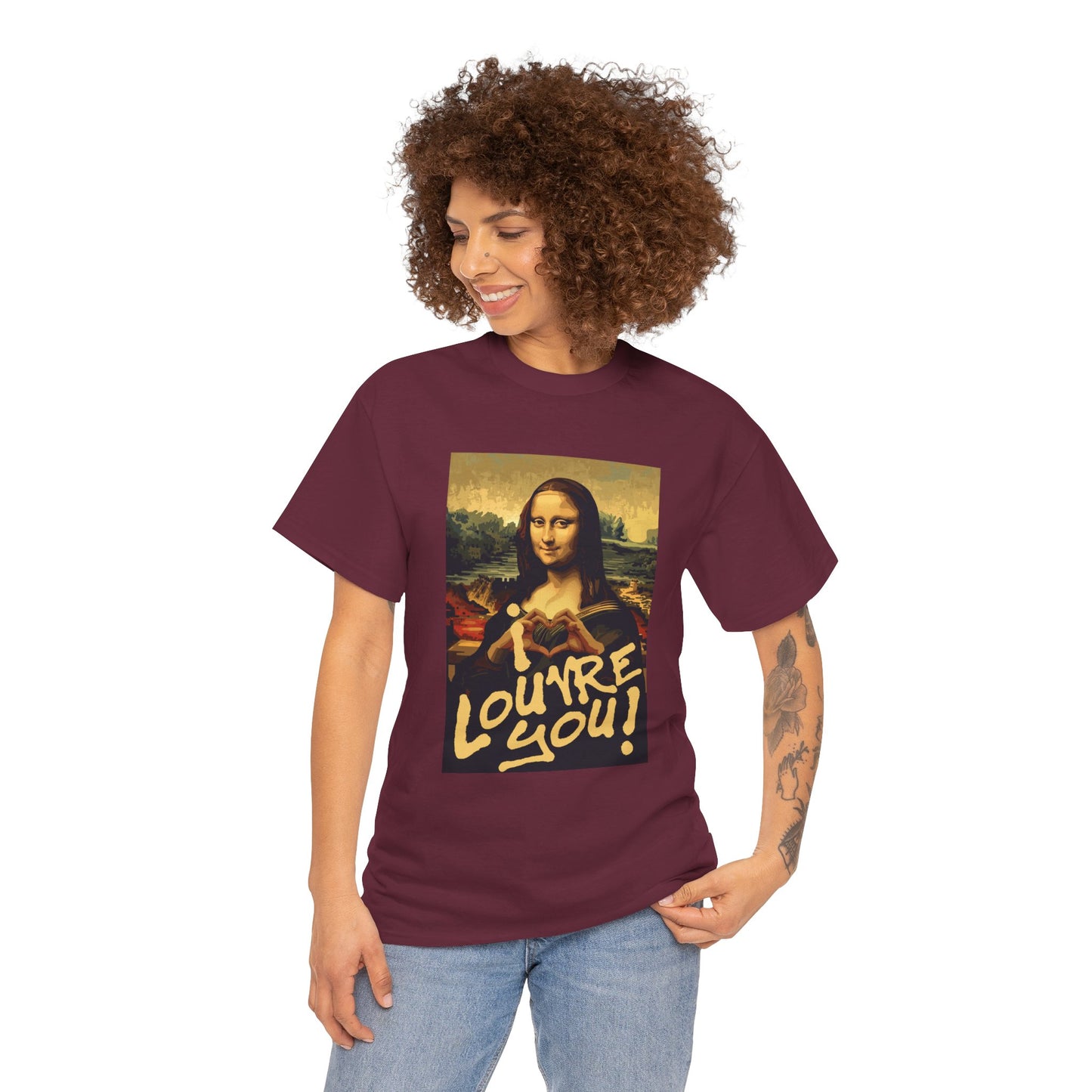 I LOUVRE YOU! Unisex Heavy Cotton Tee