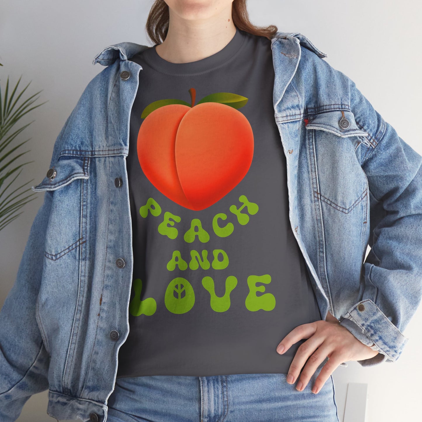 PEACH AND LOVE Unisex Heavy Cotton Tee