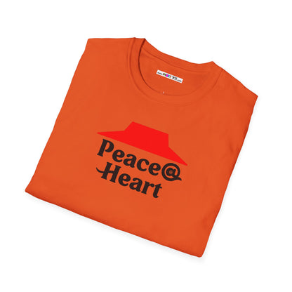 Peace @ Heart Unisex Softstyle 100% Cotton T-Shirt