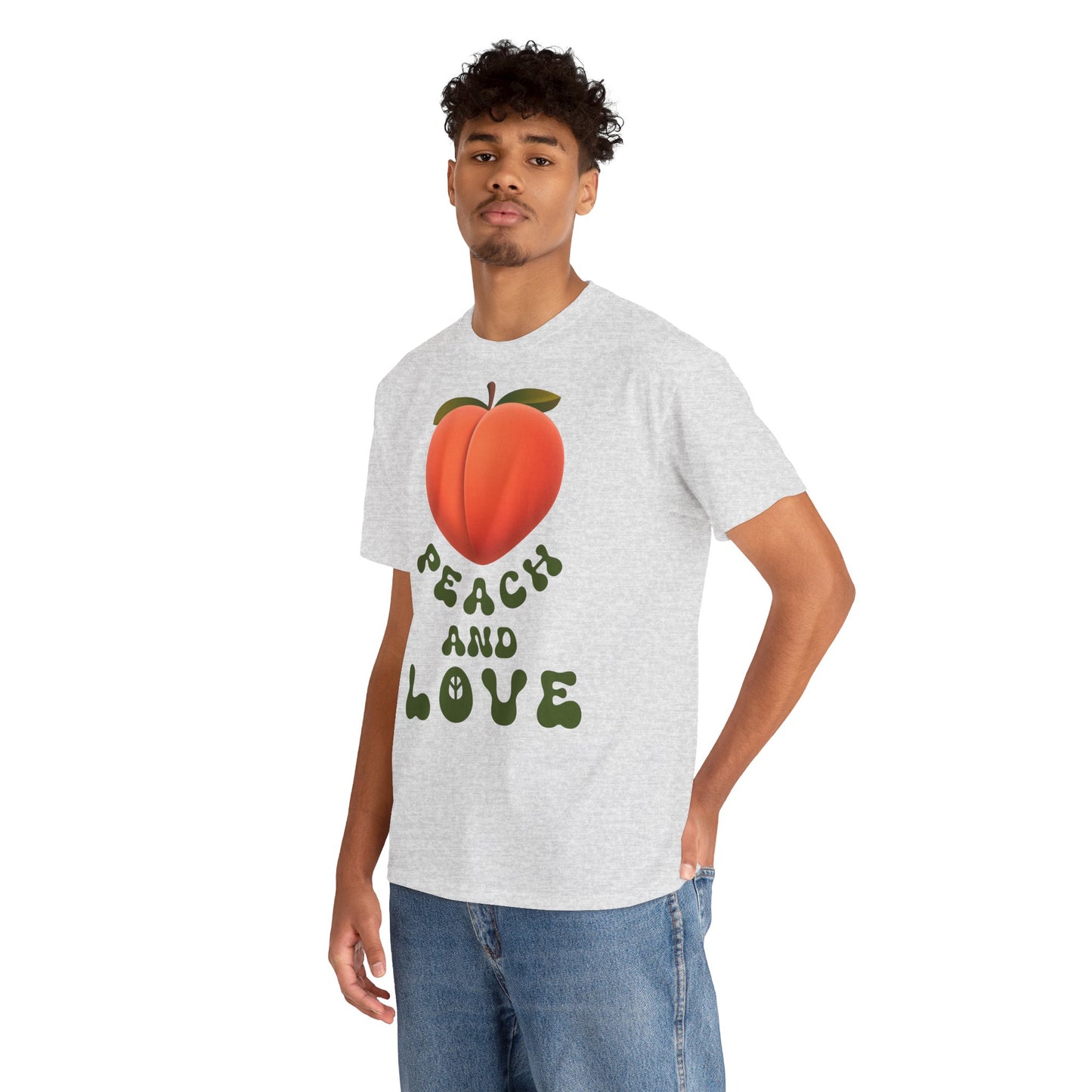 PEACH AND LOVE Unisex Heavy Cotton Tee
