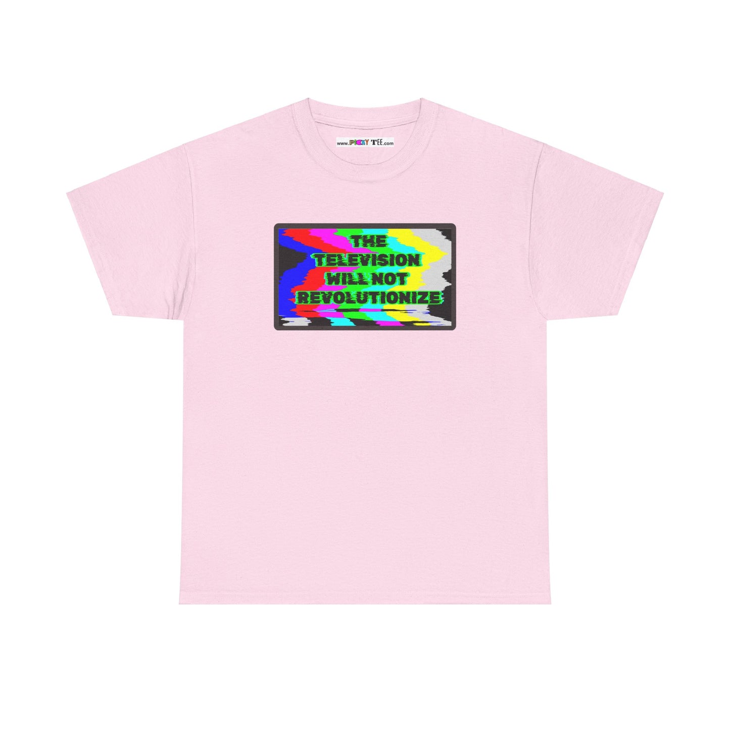 THE TELEVISION WILL NOT REVOLUTIONIZE Unisex Heavy Cotton Tee
