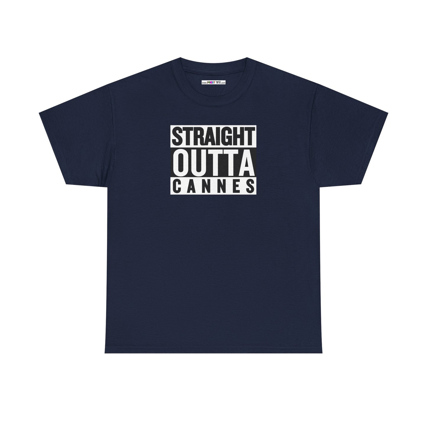 STRAIGHT OUTTA CANNES Unisex Heavy Cotton Tee