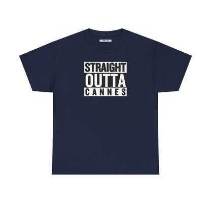 STRAIGHT OUTTA CANNES Unisex Heavy Cotton Tee