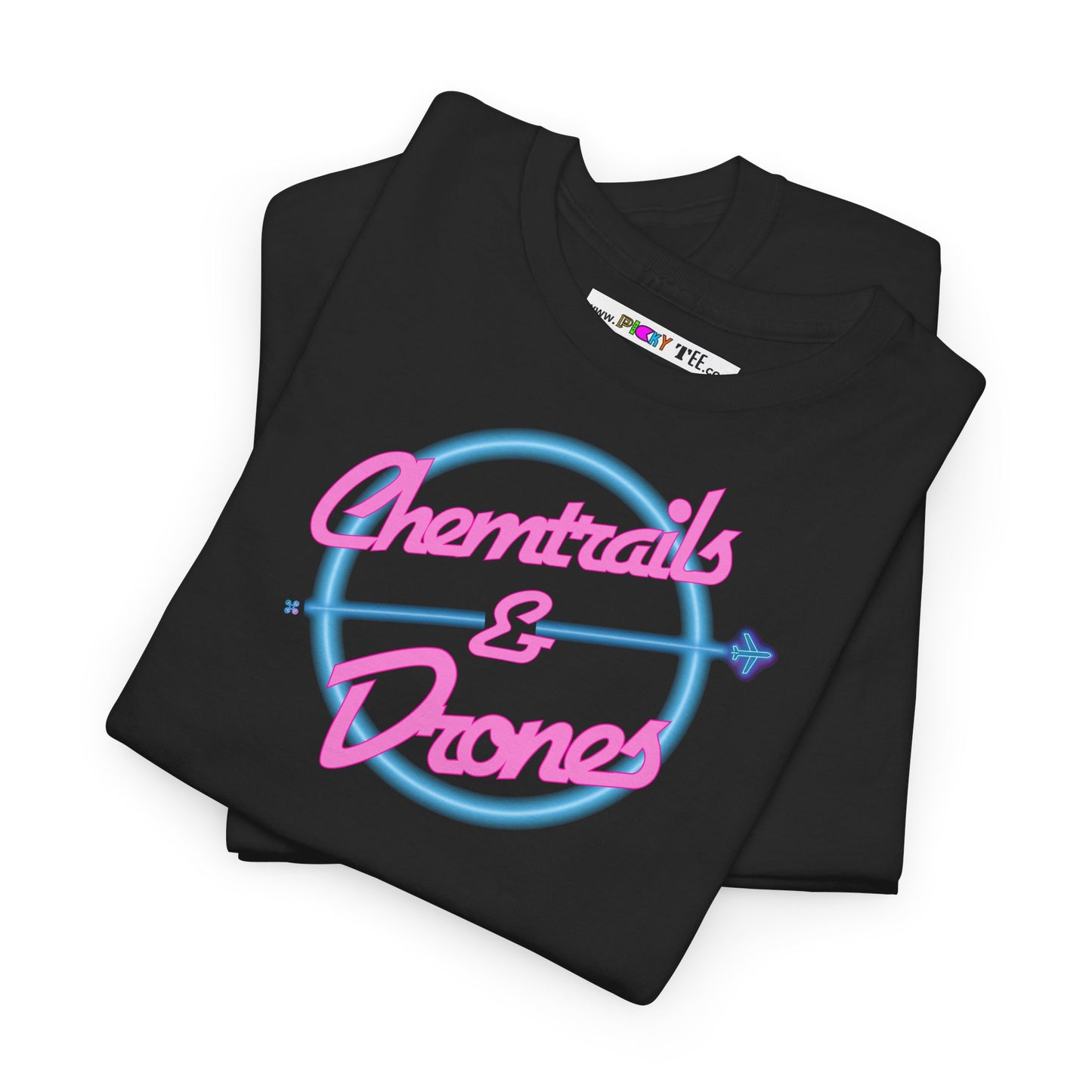 Chemtrails & Drones Unisex Heavy Cotton Tee