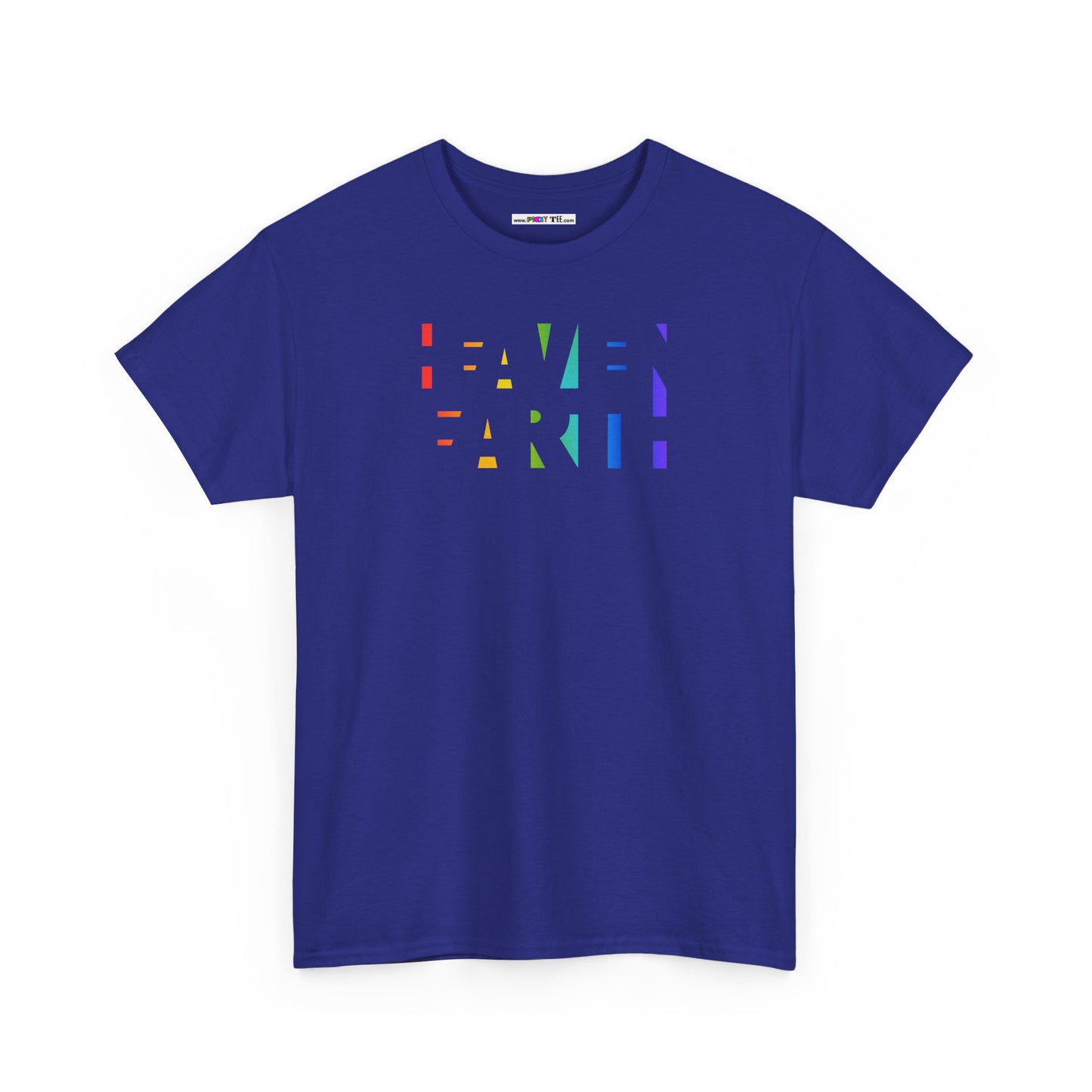 HEAVEN ON EARTH Unisex Heavy Cotton Tee — here now.