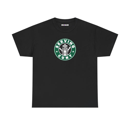 SERVINGCUNT Unisex Heavy Cotton Tee