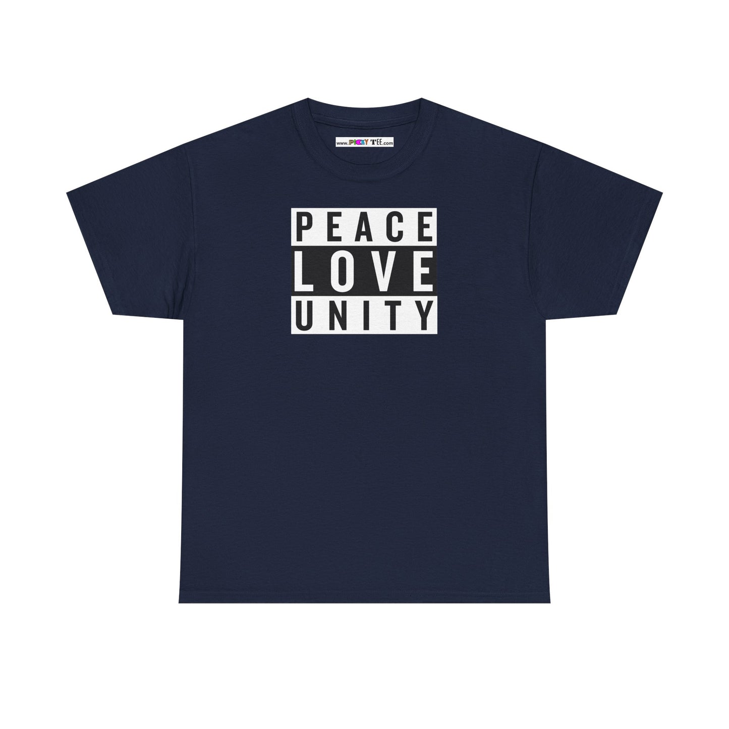 PEACELOVEUNITY Unisex Heavy Cotton Tee