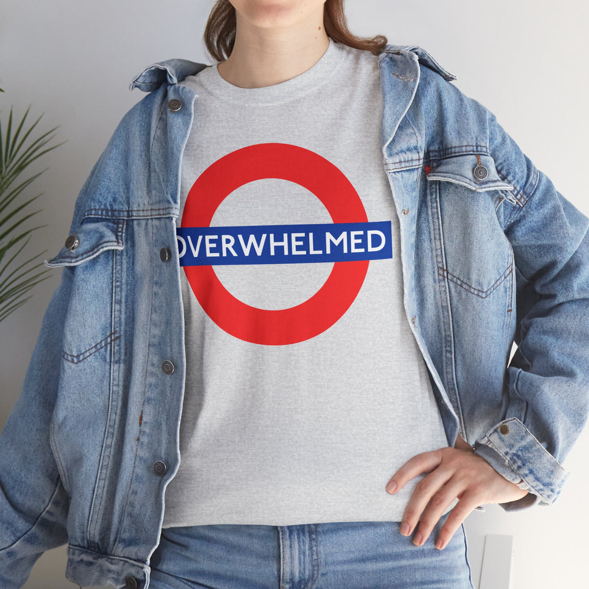 OVERWHELMED Unisex Heavy Cotton Tee
