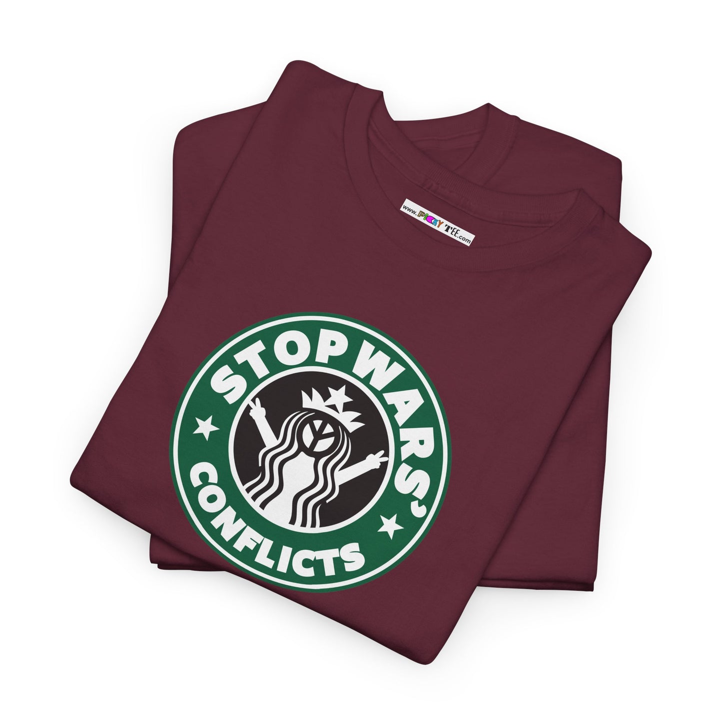 STOP WARS' CONFLICTS Unisex Heavy Cotton Tee