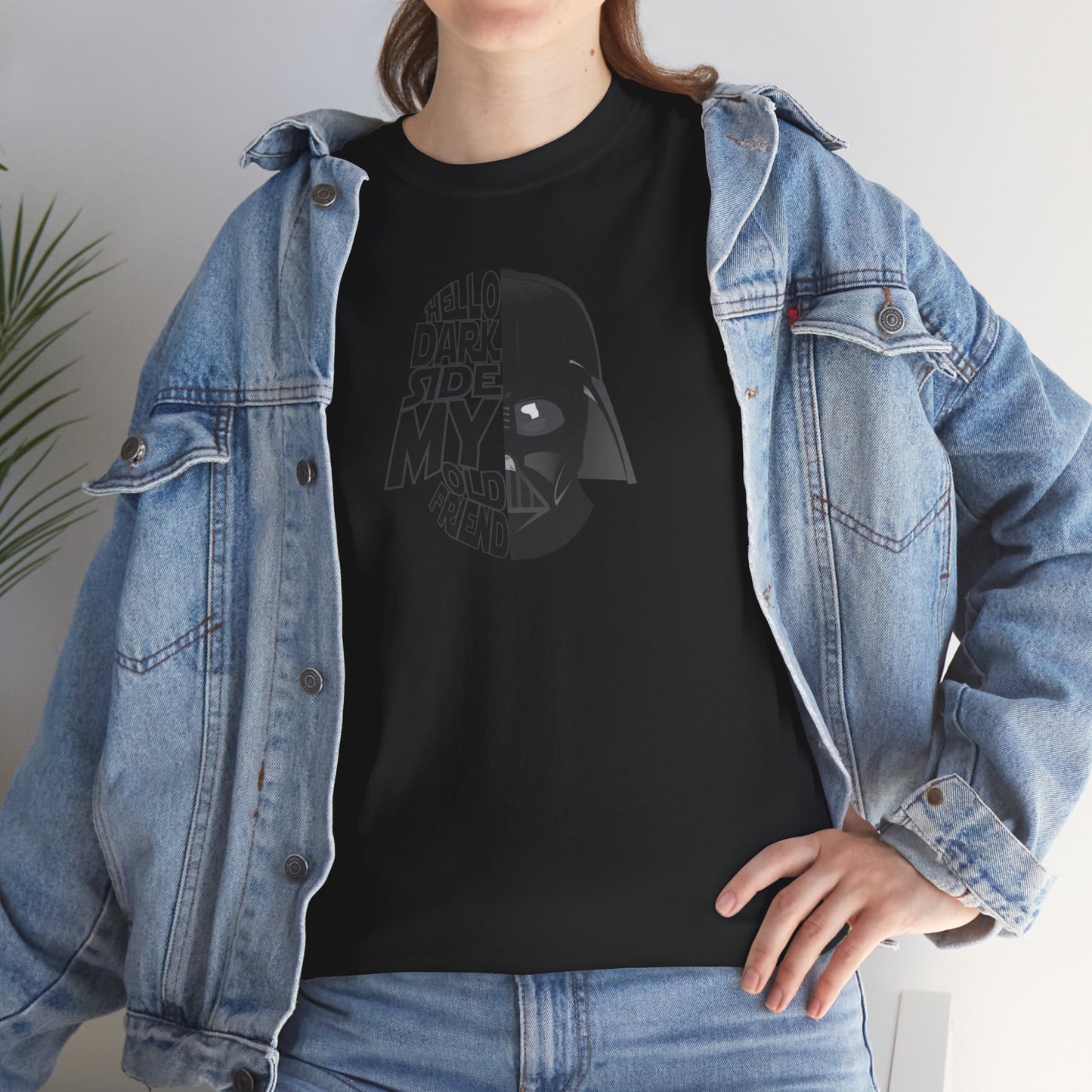 HELLO DARKSIDE MY OLD FRIEND Unisex Heavy Cotton Tee