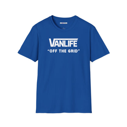 VANLIFE "OFF THE GRID". Unisex Softstyle 100% Cotton T-Shirt