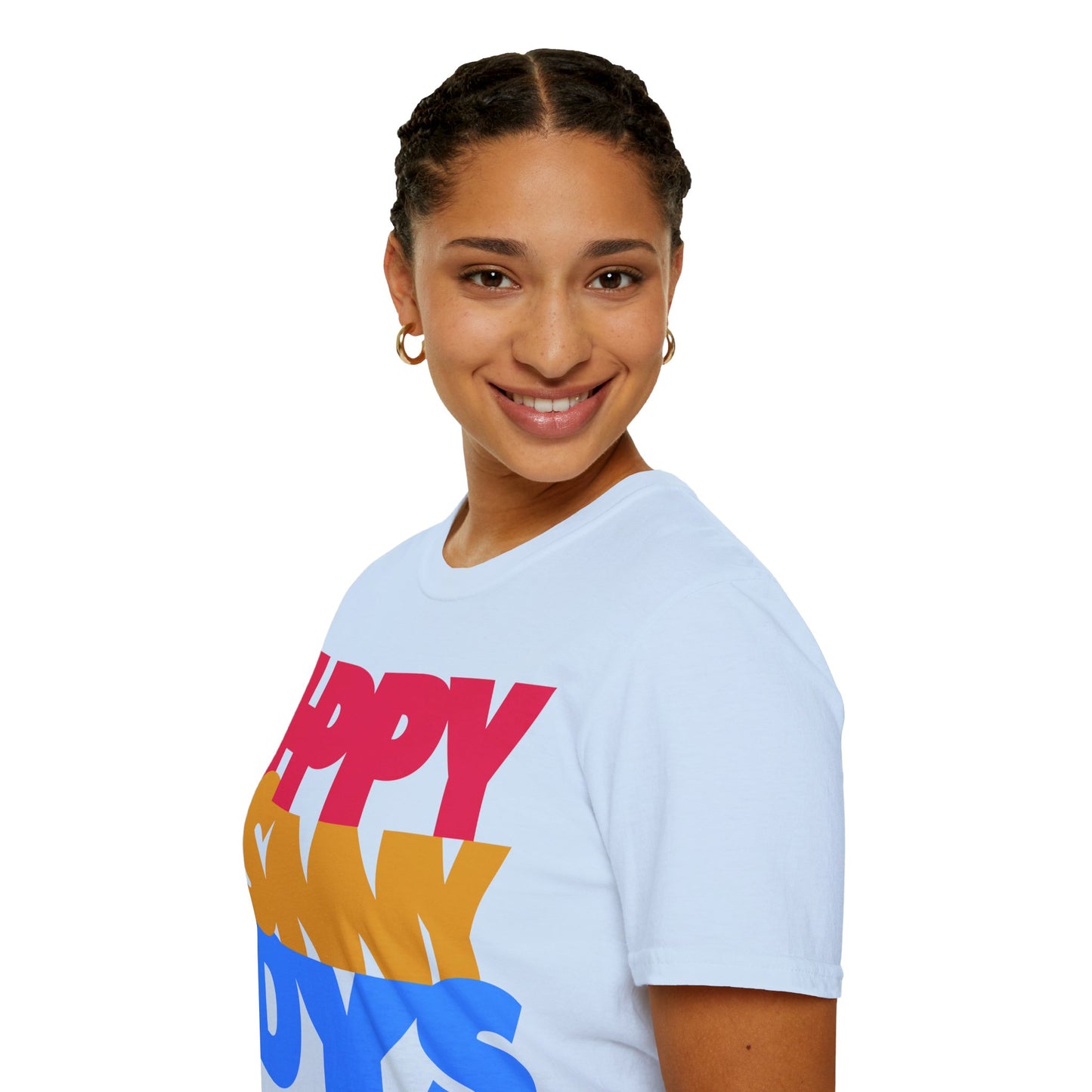 HPPY SNNY DYS Unisex Softstyle 100% Cotton T-Shirt