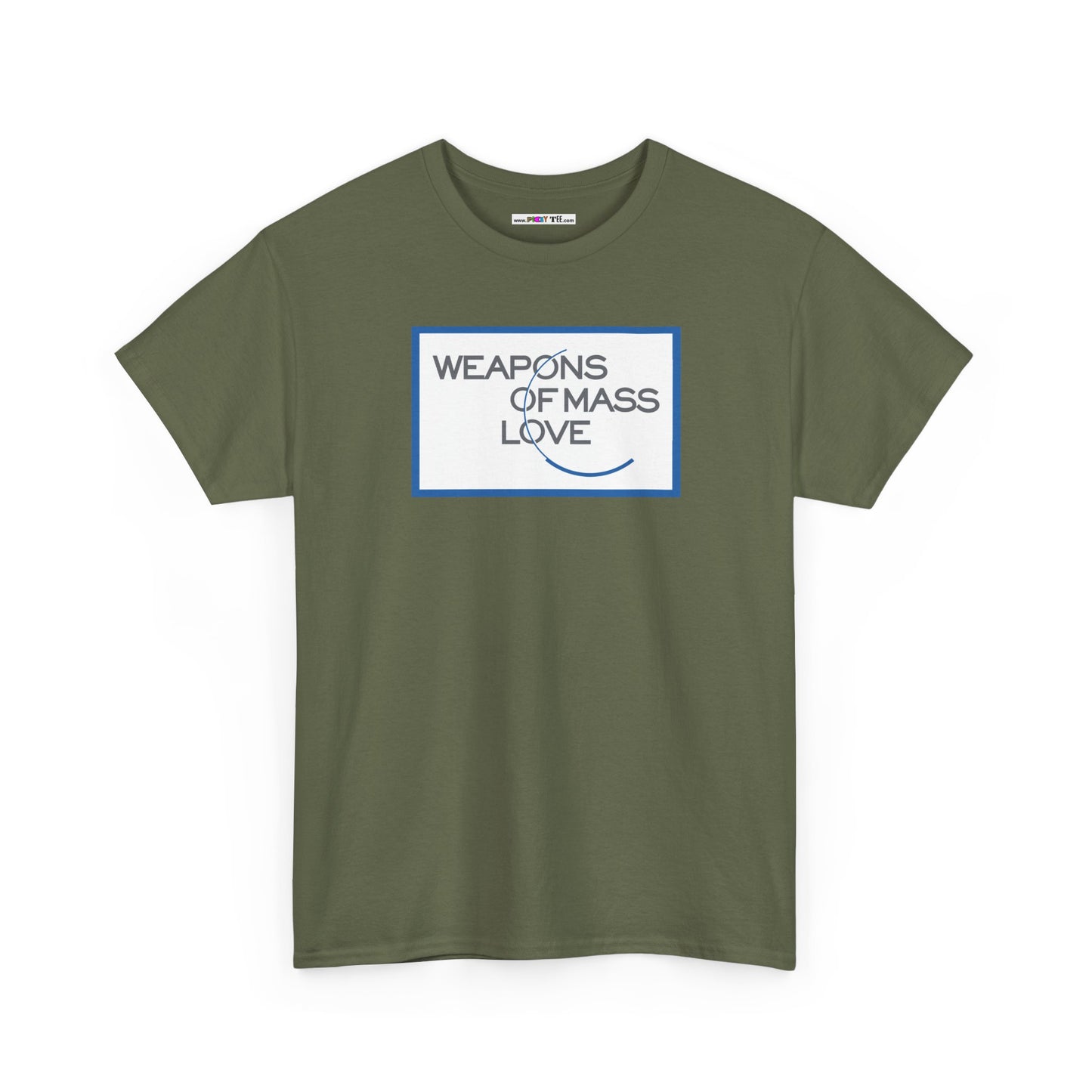 WEAPONS OF MASS LOVE Unisex Heavy Cotton Tee