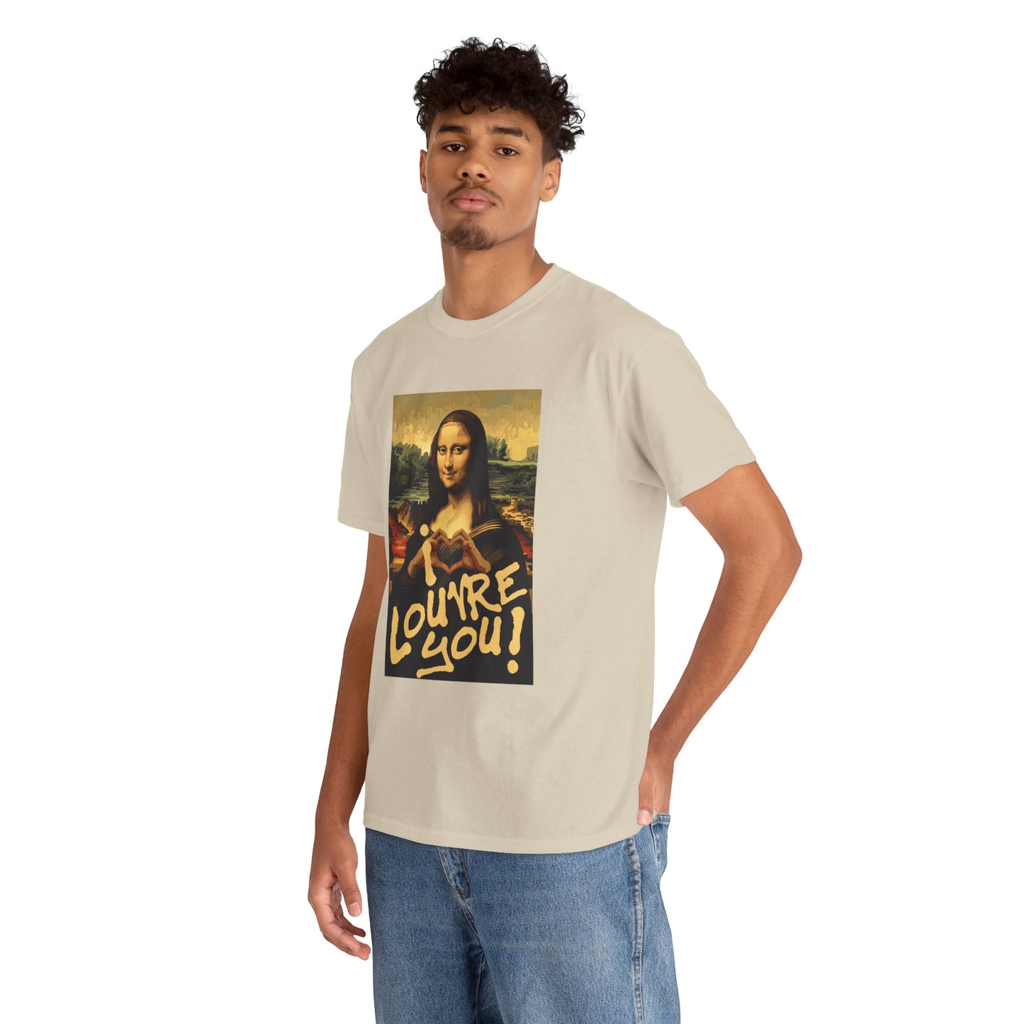 I LOUVRE YOU! Unisex Heavy Cotton Tee