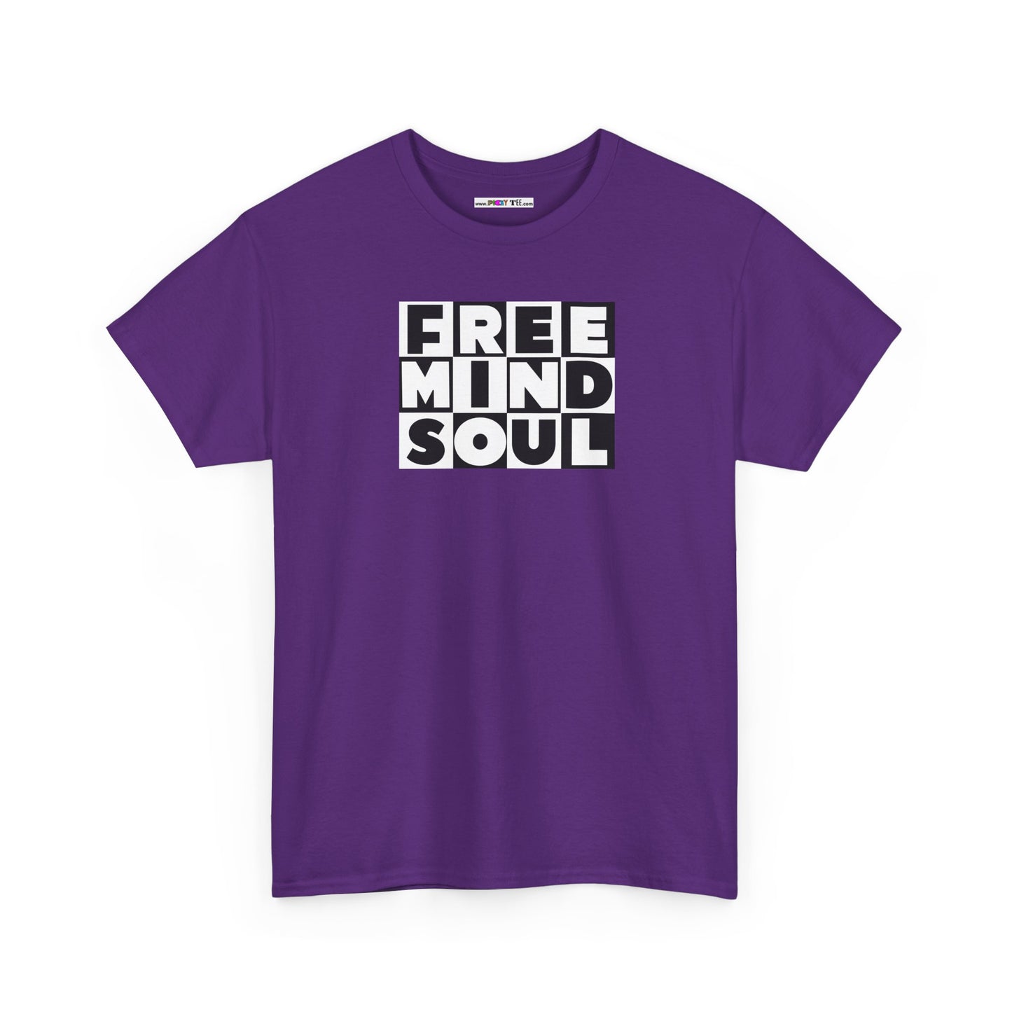 FREE MIND SOUL Unisex Heavy Cotton Tee